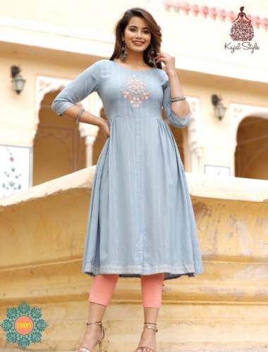 Buy Urban Kajal Style Rayon Kurti At Wholesale