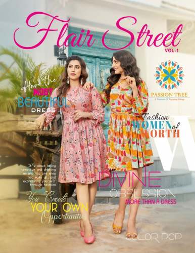 Flair Street Vol 1 Tunic Top Western Wear By Kajal Style Brand by Kajal Style