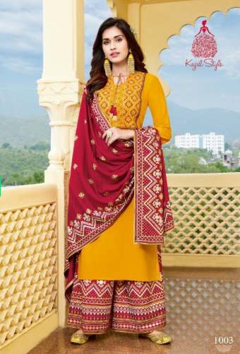 Get Kajal Style Gulzar Vol 8 Rayon Salwar Suit 