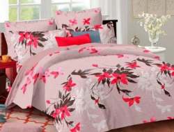 Flower Print Comforter Set