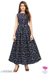 Girls Printed Sleeveless Kurti