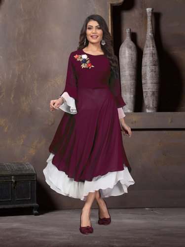 Ladies Fancy Cotton Kurti by Rebika Trendz