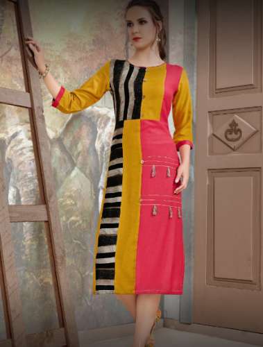 Colorful Printed Kurti for Ladies