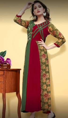 Ladies Long Fancy Kurti by Cygnus Kurtis