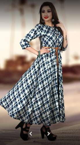 Long Gown Style Kurti for Ladies by Cygnus Kurtis