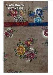 RAYON BLACK RAYON FABRIC WITH FOIL