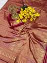 Soft Lichi Silk Saree thumb 6