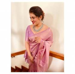 Vashumati Textile -  Soft Lichi Silk Saree