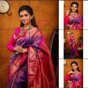 Vashumati Textile Soft Lichi Silk Saree thumb 5