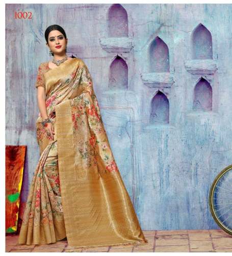 Ladies Fancy Digital Print Saree by Sri Sirtaj Vastram