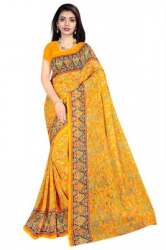 Buy Georgette Printed Saree At Wholesale Price