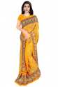 Buy Georgette Printed Saree At Wholesale Price thumb 1