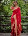 Buy Kreeti Red Saree At Wholesale Rate thumb 1