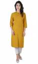 Buy Plain Cotton Blend Ladies Kurti  thumb 3