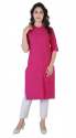 Buy Plain Cotton Blend Ladies Kurti  thumb 4