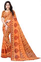 Exclusive Fancy Printed Georgette Saree