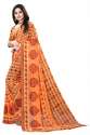 Exclusive Fancy Printed Georgette Saree thumb 1