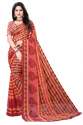 Exclusive Fancy Printed Georgette Saree thumb 5