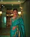 Fancy Alia Bhat Green Saree For Ladies thumb 1