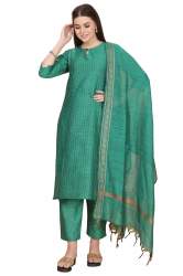   Miven Women cotton Silk Kurta Set With Dupatta