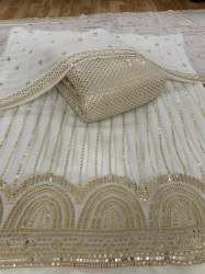 VISCOSE GEORGETTE BIG PANNA PE EMBROIDERY 54