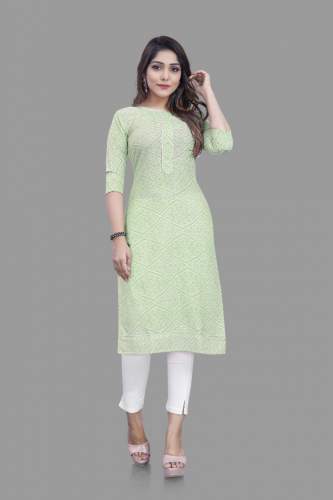 Cotton Printed Rayon Kurti