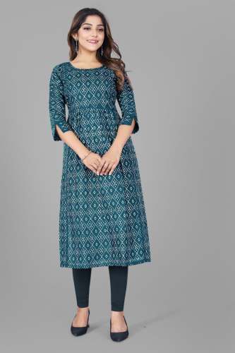 Ladies Cotton Digital Print Kurti 