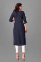 Ladies Cotton Handwork Kurti thumb 6