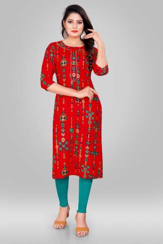 Ladies Exclusive Rayon Kurti  by Maruti Creation