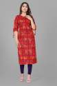 Ladies Mill Printed Cotton Kurti thumb 9