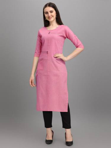 Ladies Readymade Cotton Straight Kurti by Maruti Creation