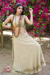 Long wrap around skirt