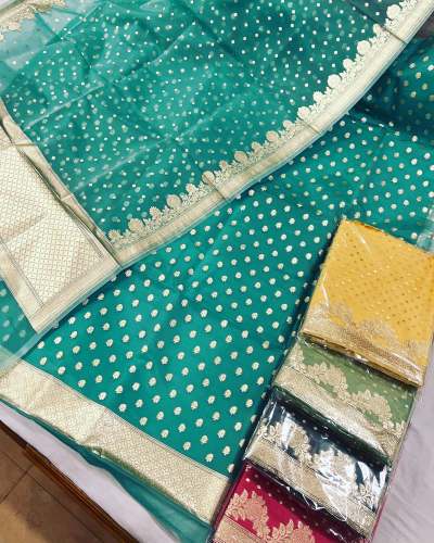   Organza by Organza Pure Banarsi Suit by Barnala Saree Emporio