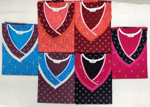 AMAYA PREMIUM Cotton Printed Nighty