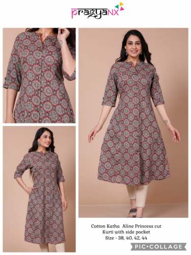 Formal Wear Cotton cambric Kurti  by prem textile mills