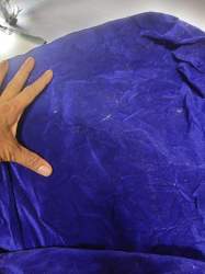 Plain Velvet Tent Fabric 4 Feet Panna