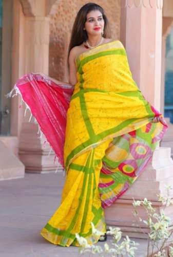 Buy Fancy Yellow Saree For Women