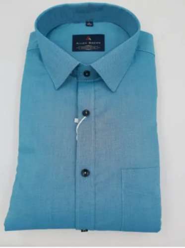 Men Cotton Plain Shirt by KSAR LLP