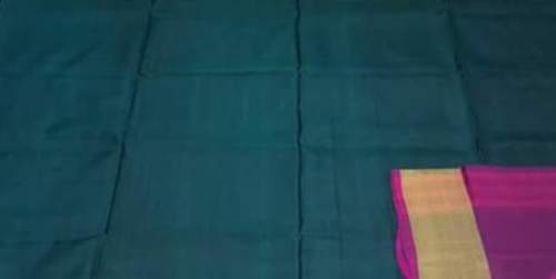 Get Fancy Green Plain Saree At Wholesale Price by Chalukya Silks