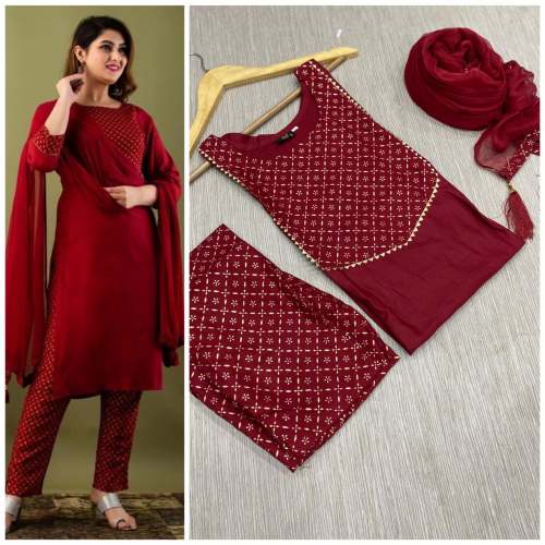 Beautiful Foil print Kurti With Pant