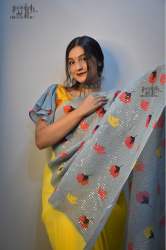 Exclusive soft light georgette Sequins Saree