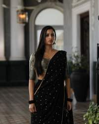 Georgette Sequins and Embroidery Work Lehenga