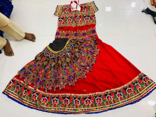 Kachhi mirror work lehenga by Pehnava Nx