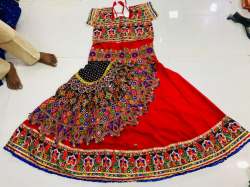 Kachhi mirror work lehenga