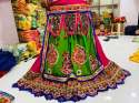 Kachhi mirror work lehenga thumb 1