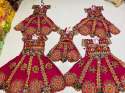 Kachhi mirror work lehenga thumb 4