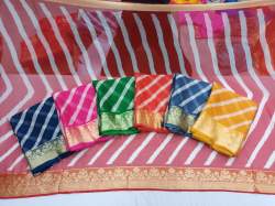 Ladies Chiffon Leheriya Saree