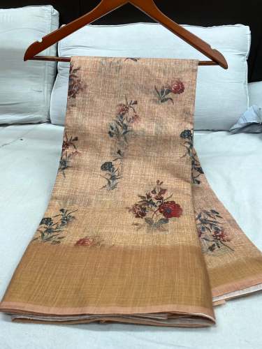 Ladies Cotton Linen Sarees