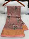 Ladies Cotton Linen Sarees thumb 2