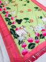 Pichwai Gadwal Pattu Kalmkari Digital Print Saree thumb 1